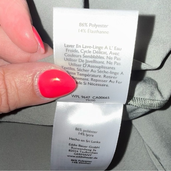 EDDIE BAUER Departure Sleeveless Shirt Dress - XXL Green (Sprig) Arrow Pattern - Picture 6 of 12